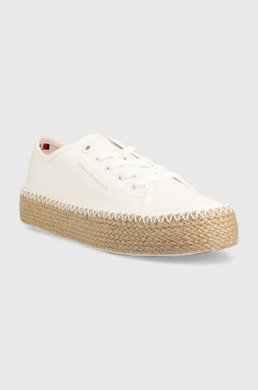 

Кеды Tommy Hilfiger ROPE VULC SNEAKER CORPORATE женские цвет белый