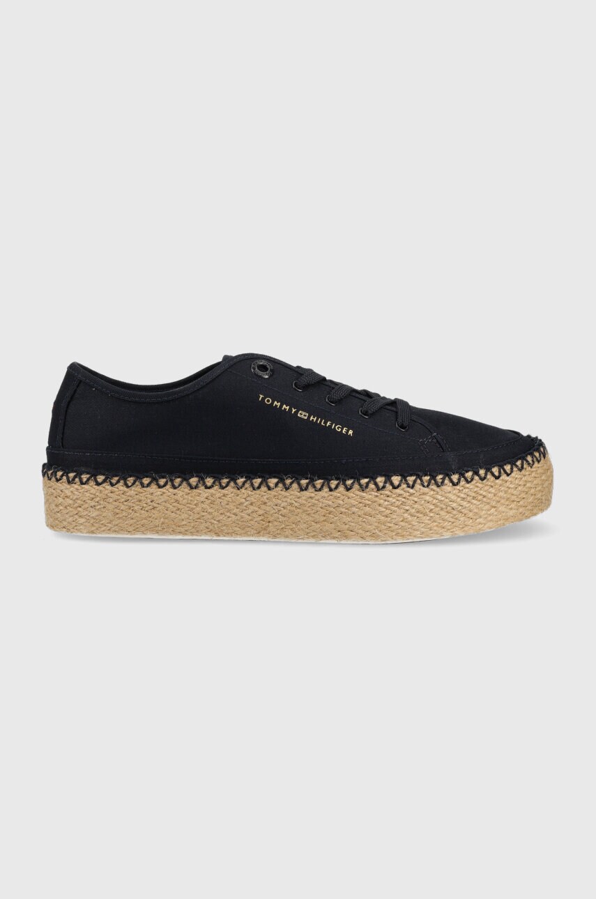

Кеды Tommy Hilfiger ROPE VULC SNEAKER CORPORATE женские цвет синий