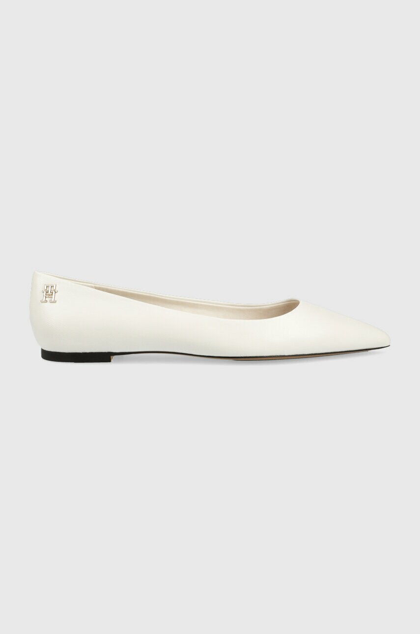 

Кожаные балетки Tommy Hilfiger TH POINTED цвет белый