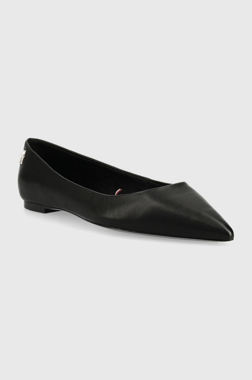 

Кожаные балетки Tommy Hilfiger TH POINTED цвет чёрный