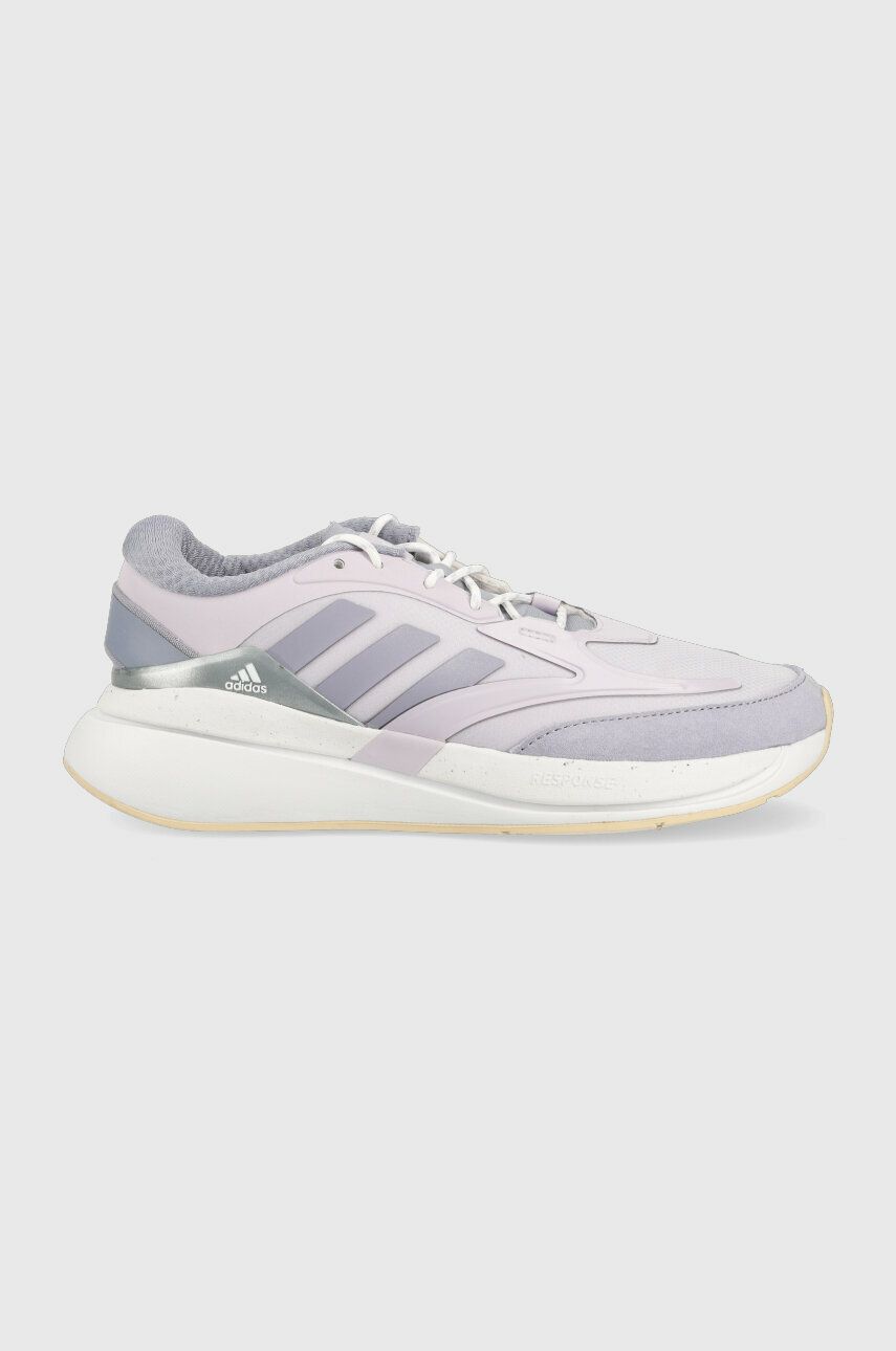 Běžecké boty adidas Brevard fialová barva - fialová -  Svršek: Umělá hmota
