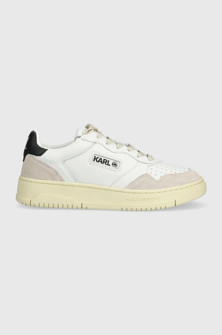 Karl Lagerfeld Sneakers Din Piele Krew Kl Culoarea Alb