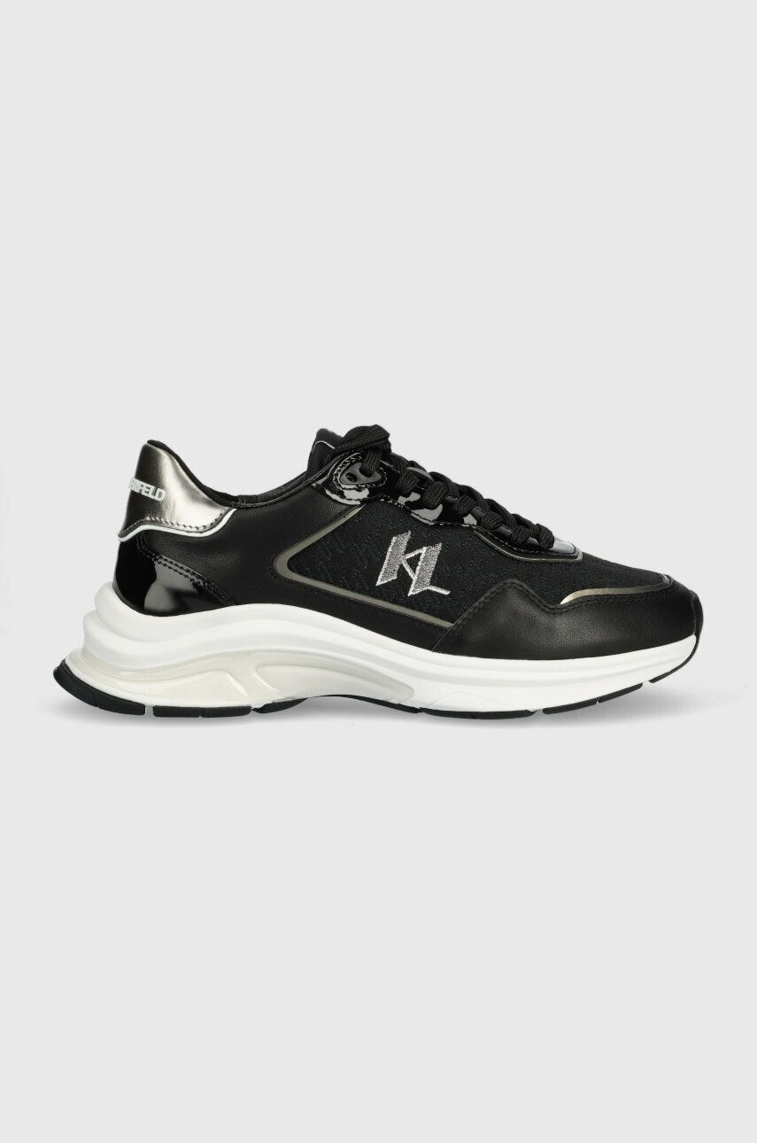 Sneakers boty Karl Lagerfeld LUX FINESSE černá barva, KL63165 - černá -  Svršek: Textilní mater