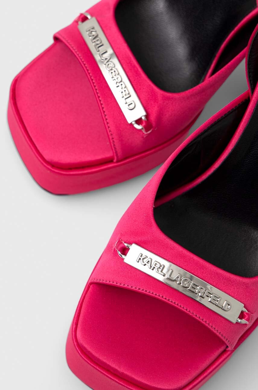Сандалі Karl Lagerfeld LAZULA колір рожевий KL33905 