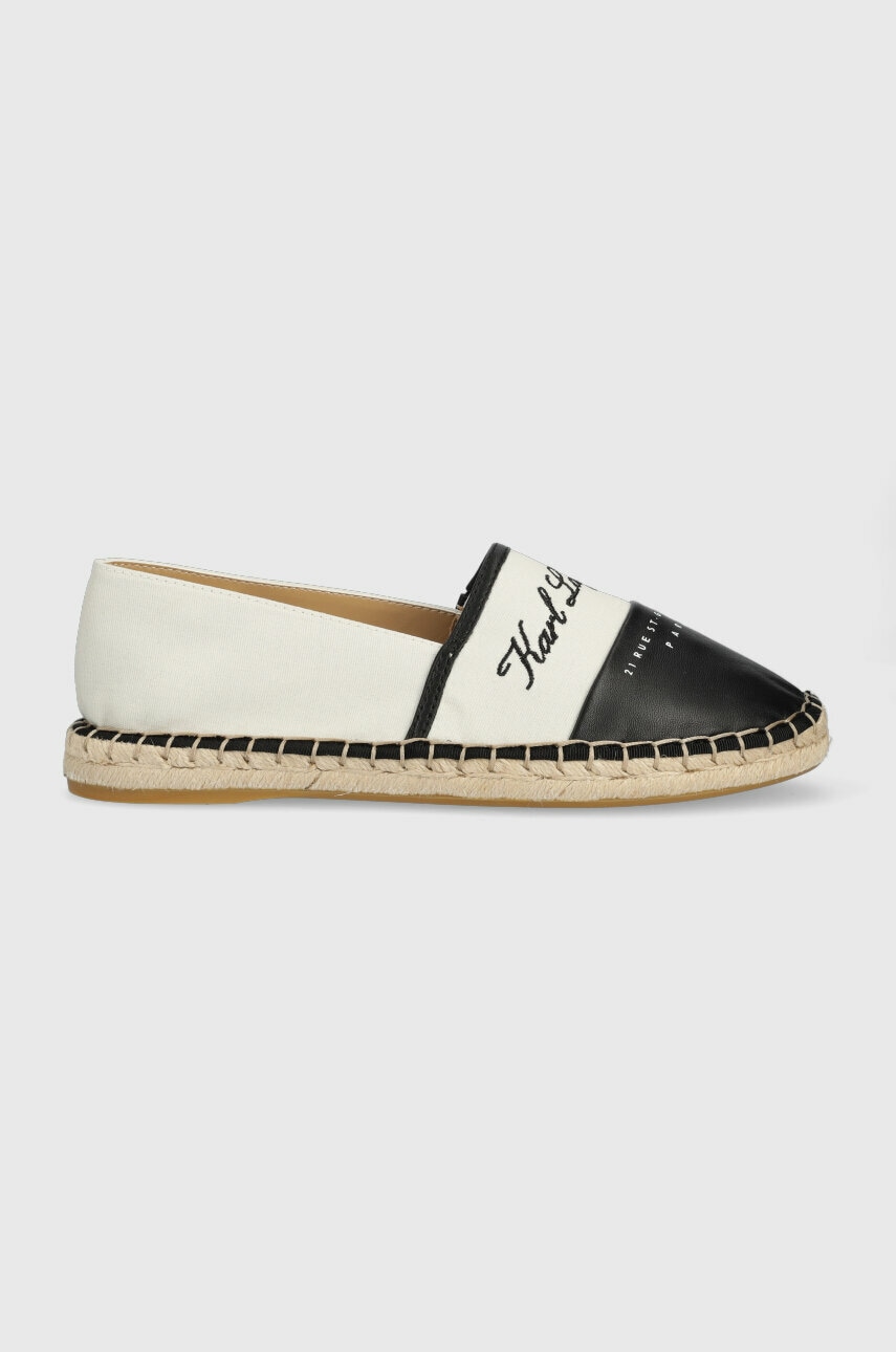 Karl Lagerfeld espadrile KAMINI culoarea bej