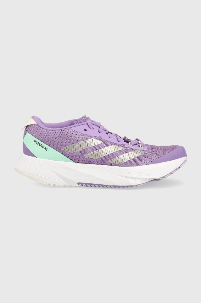 Levně Běžecké boty adidas Performance Adizero SL fialová barva