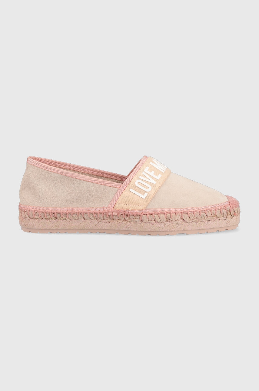 Levně Espadrilky Love Moschino růžová barva, JA10482G0GIG0600