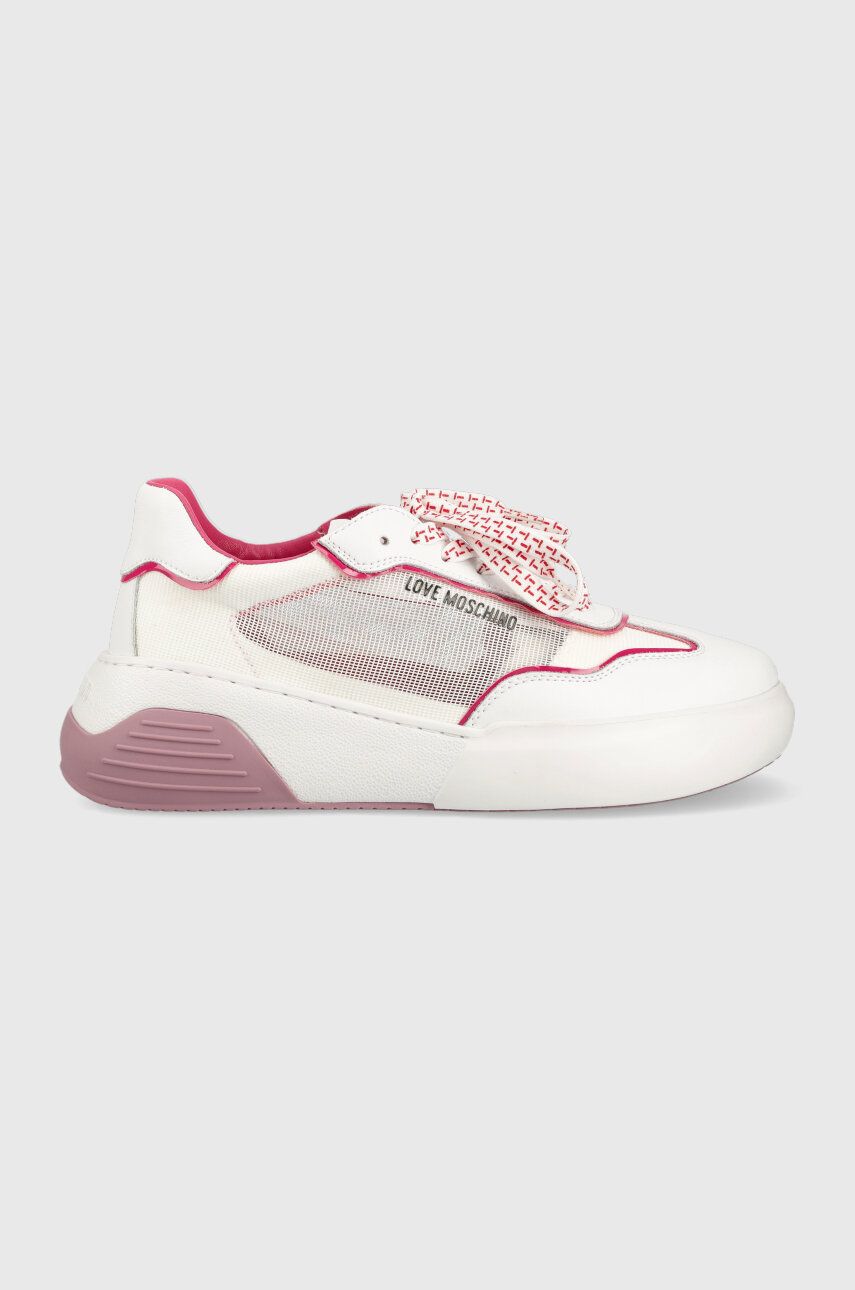 Love Moschino sneakers culoarea alb, JA15875G0GIQA10A