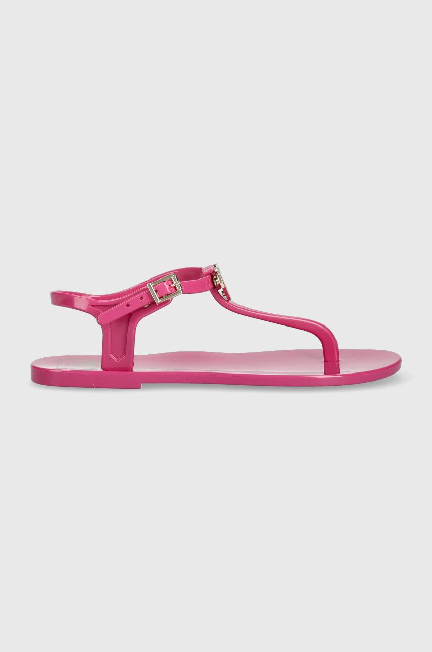 Sandály Love Moschino dámské, růžová barva, JA16011G0GI37604 - růžová -  Svršek: Umělá hmota