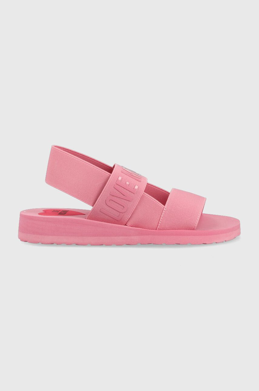 Love Moschino sandale femei, culoarea roz, JA16033G0GJN7618