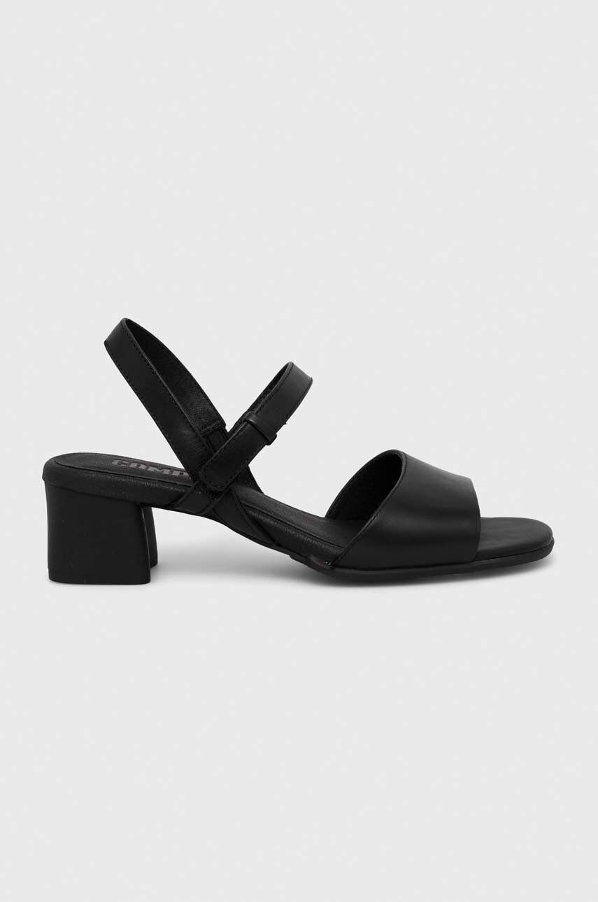 Camper sandale de piele Katie Sandal femei, culoarea negru, cu toc drept, K201023.001 answear.ro