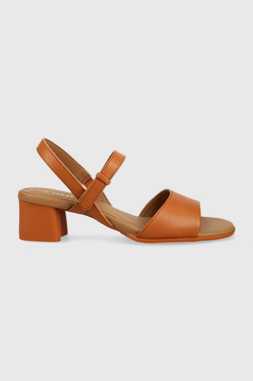 Camper sandale de piele Katie Sandal culoarea maro