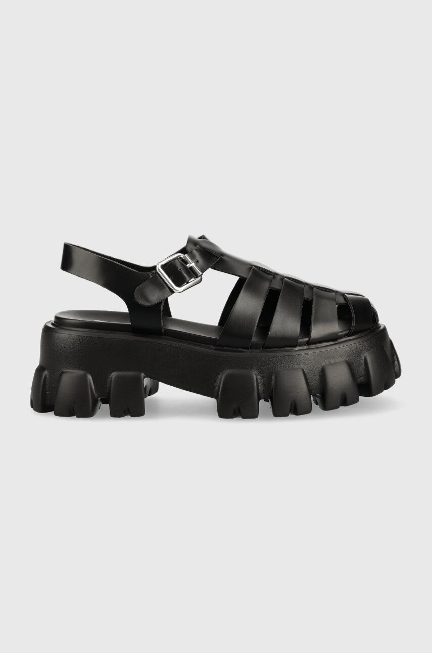 Steve Madden sandale Echo femei, culoarea negru, cu platforma, SM11002537 answear.ro