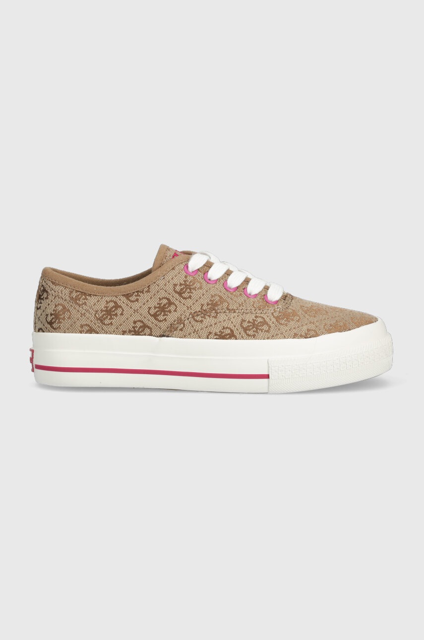 

Кеди Guess ENEA жіночі колір коричневий FL6ENN FAL12