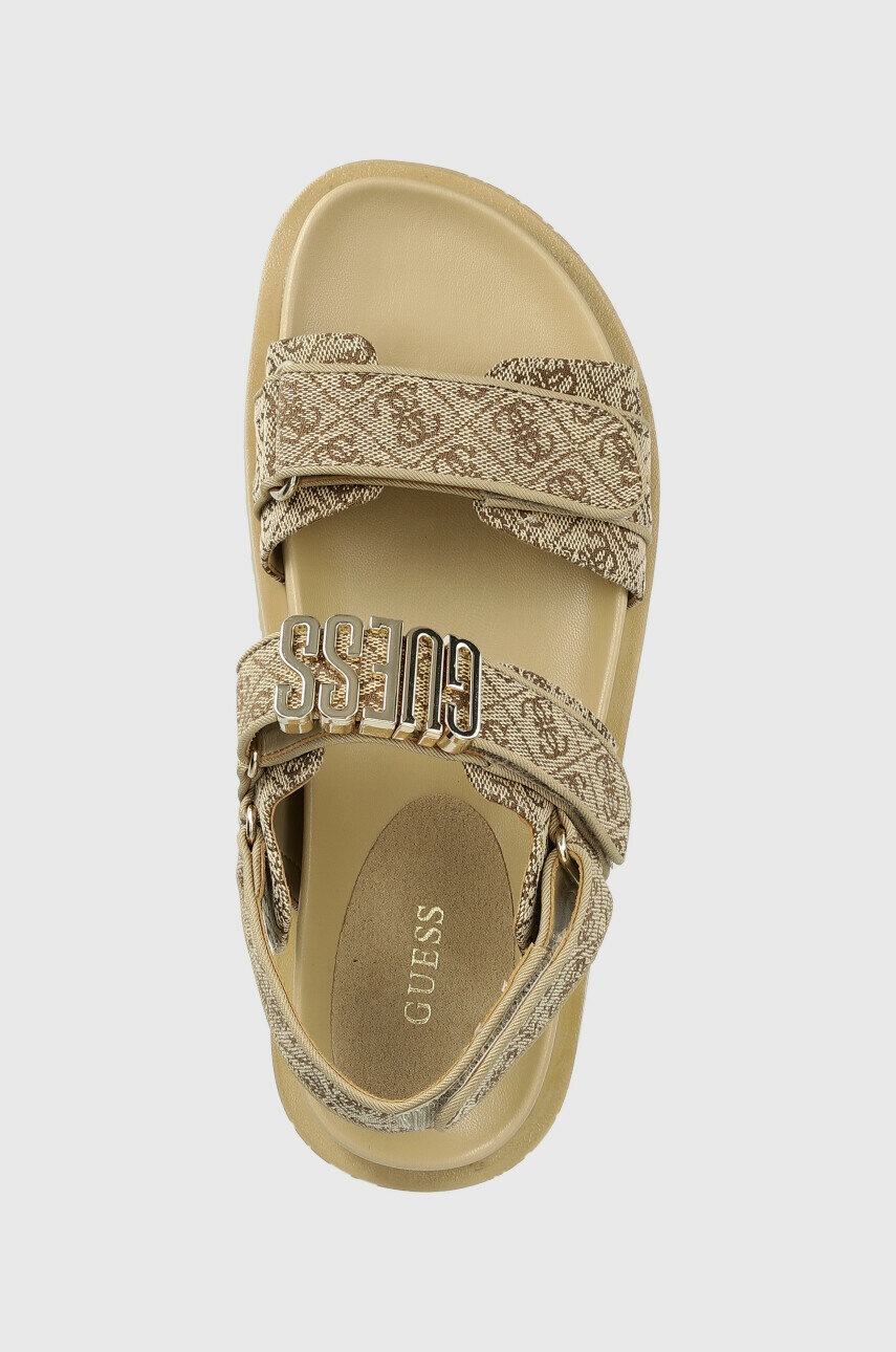 Сандалі Guess FABELIS2 жіночі колір бежевий FL6FB2 FAL03 
