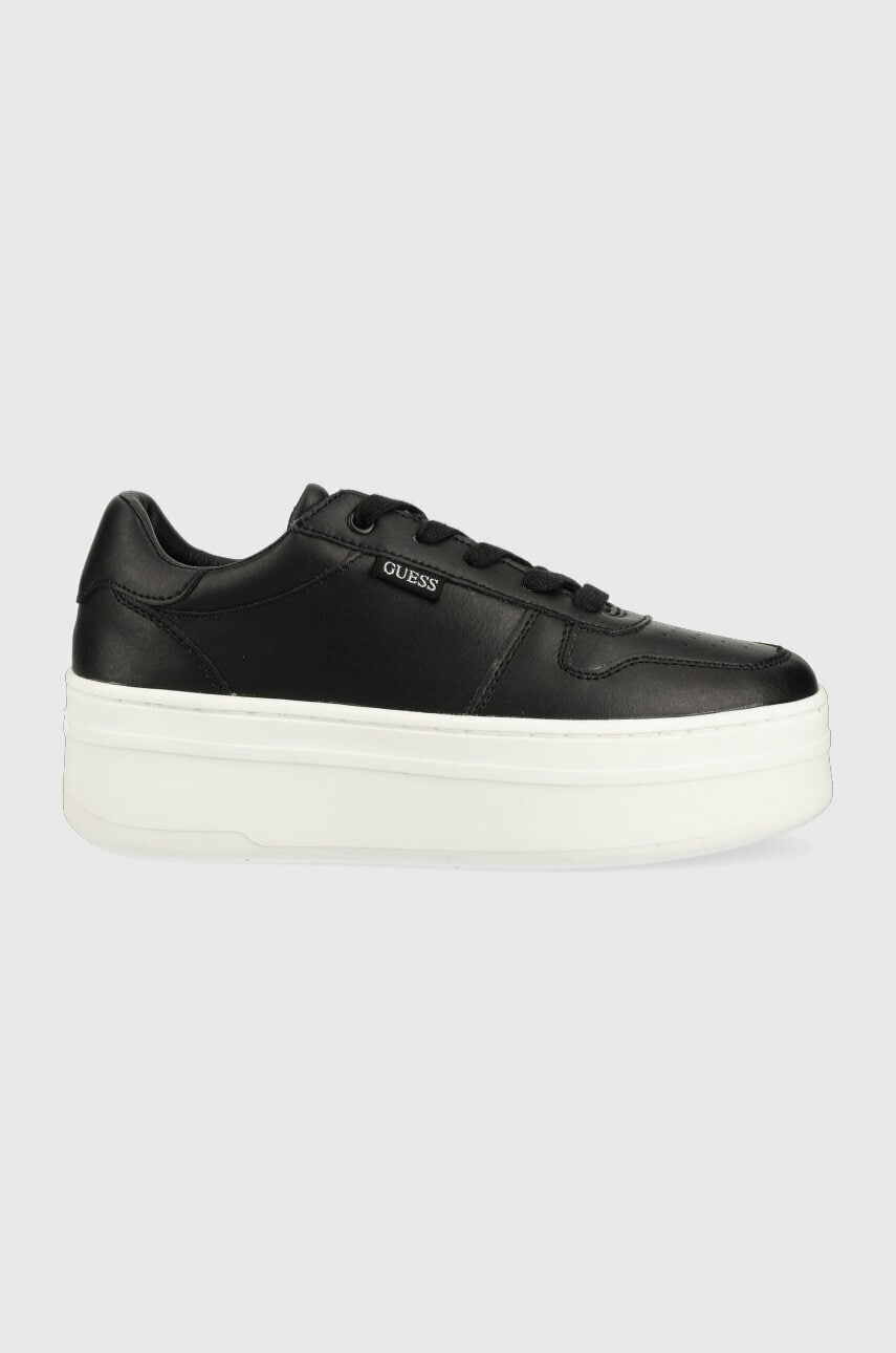 Levně Sneakers boty Guess LIFET černá barva, FL6LIF LEA12