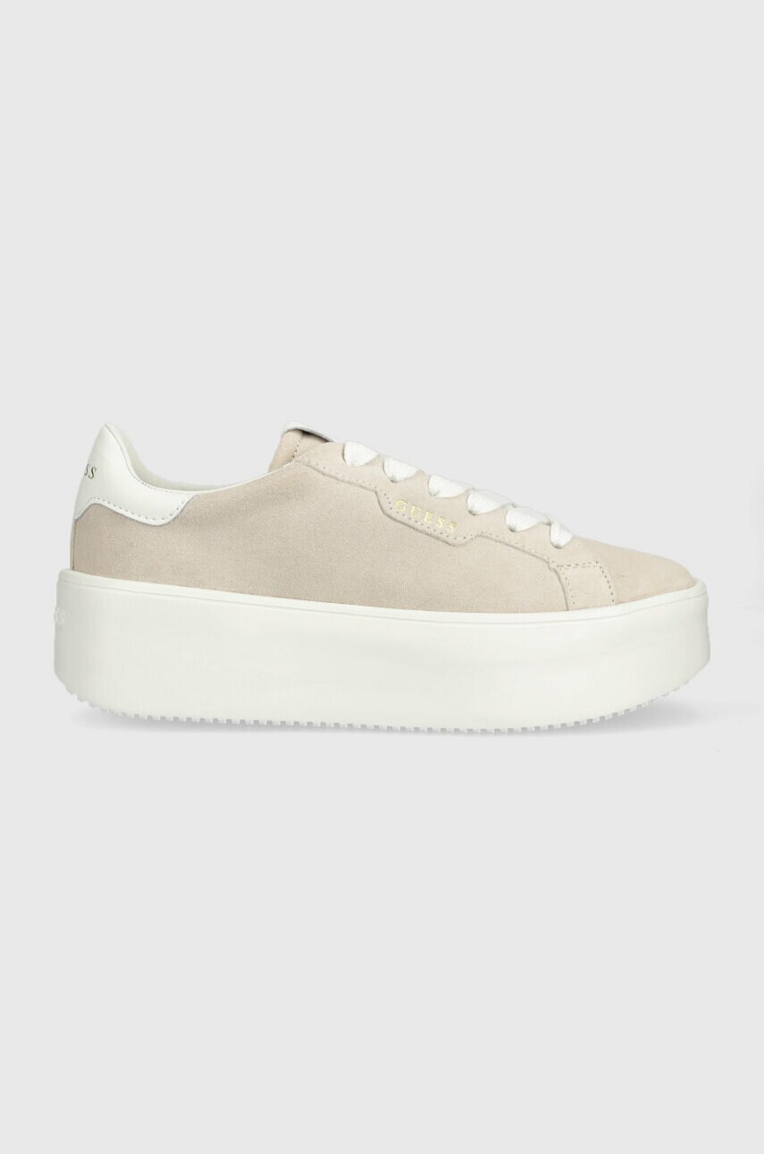 

Замшевые кроссовки Guess MARILYN цвет бежевый FL6MRI SUE12
