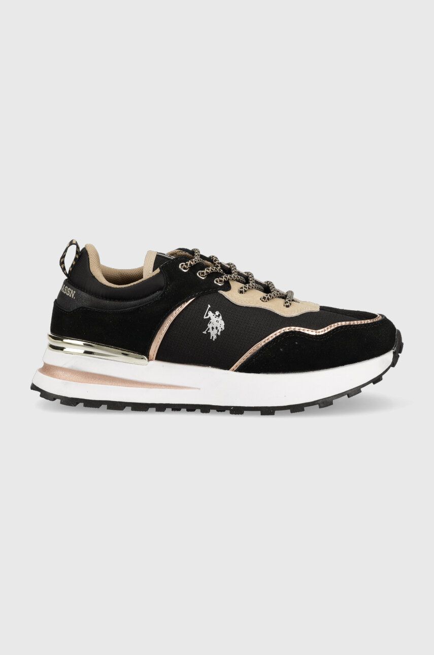 Levně Sneakers boty U.S. Polo Assn. SOFIA černá barva, SOFIA002D