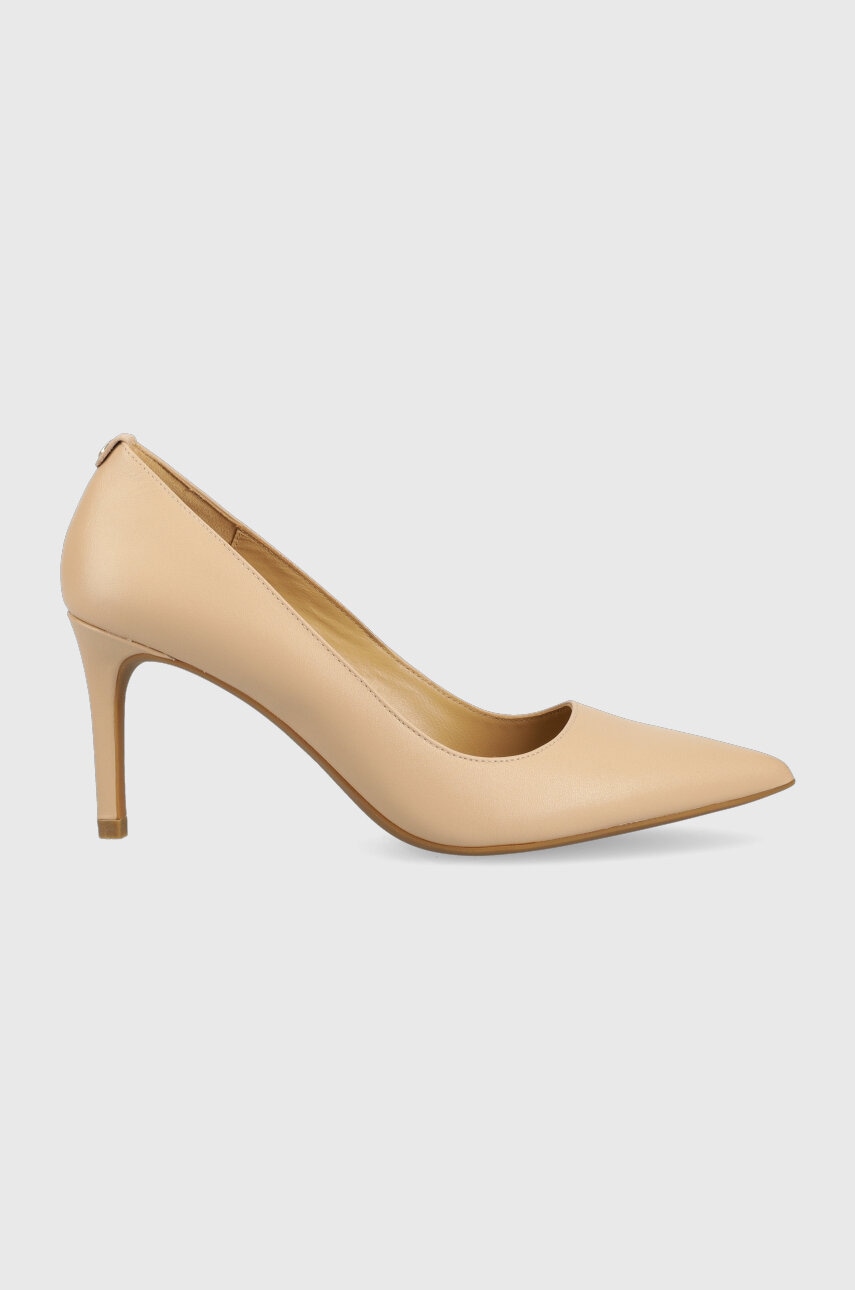 MICHAEL Michael Kors stilettos de piele Alina culoarea bej, 40F2HNMP2L