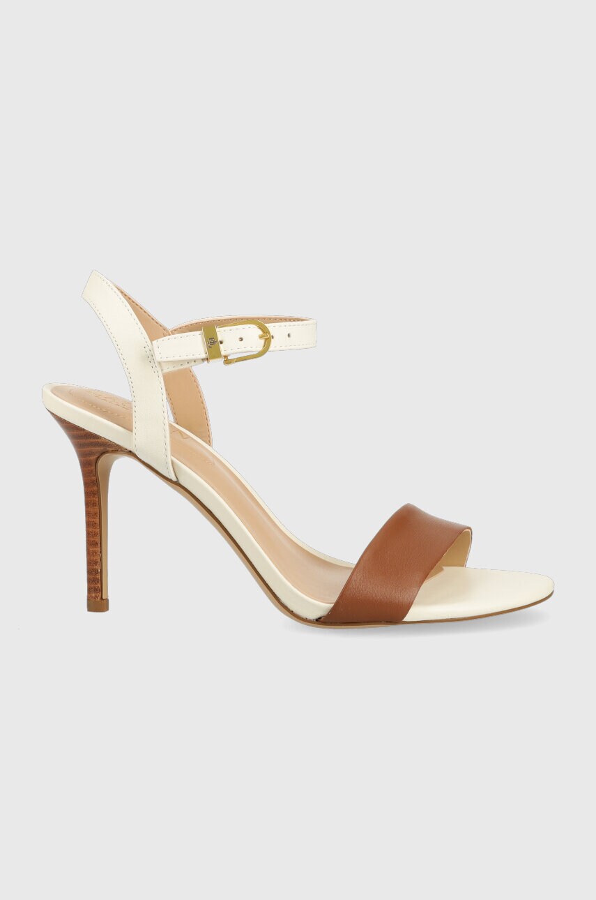 

Шкіряні туфлі Lauren Ralph Lauren Gwen колір коричневий 802836571001