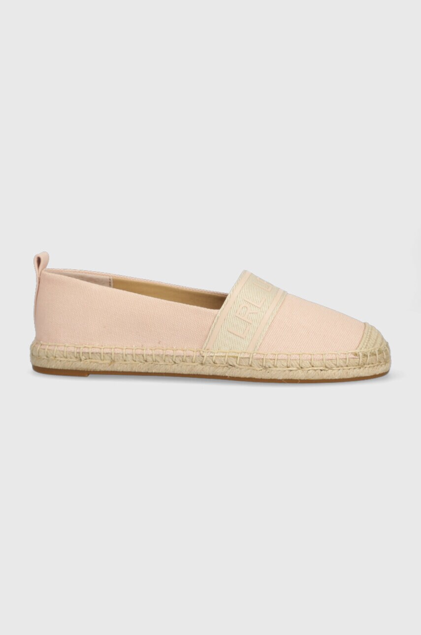 Levně Espadrilky Lauren Ralph Lauren Caylee III růžová barva, 802891448002