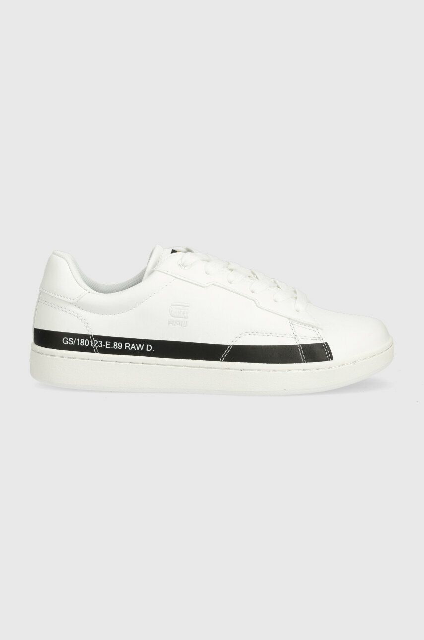 Sneakers boty G-Star Raw Cadet Lea bílá barva, 2311002524.WHT.BLK - bílá -  Svršek: Umělá hmota