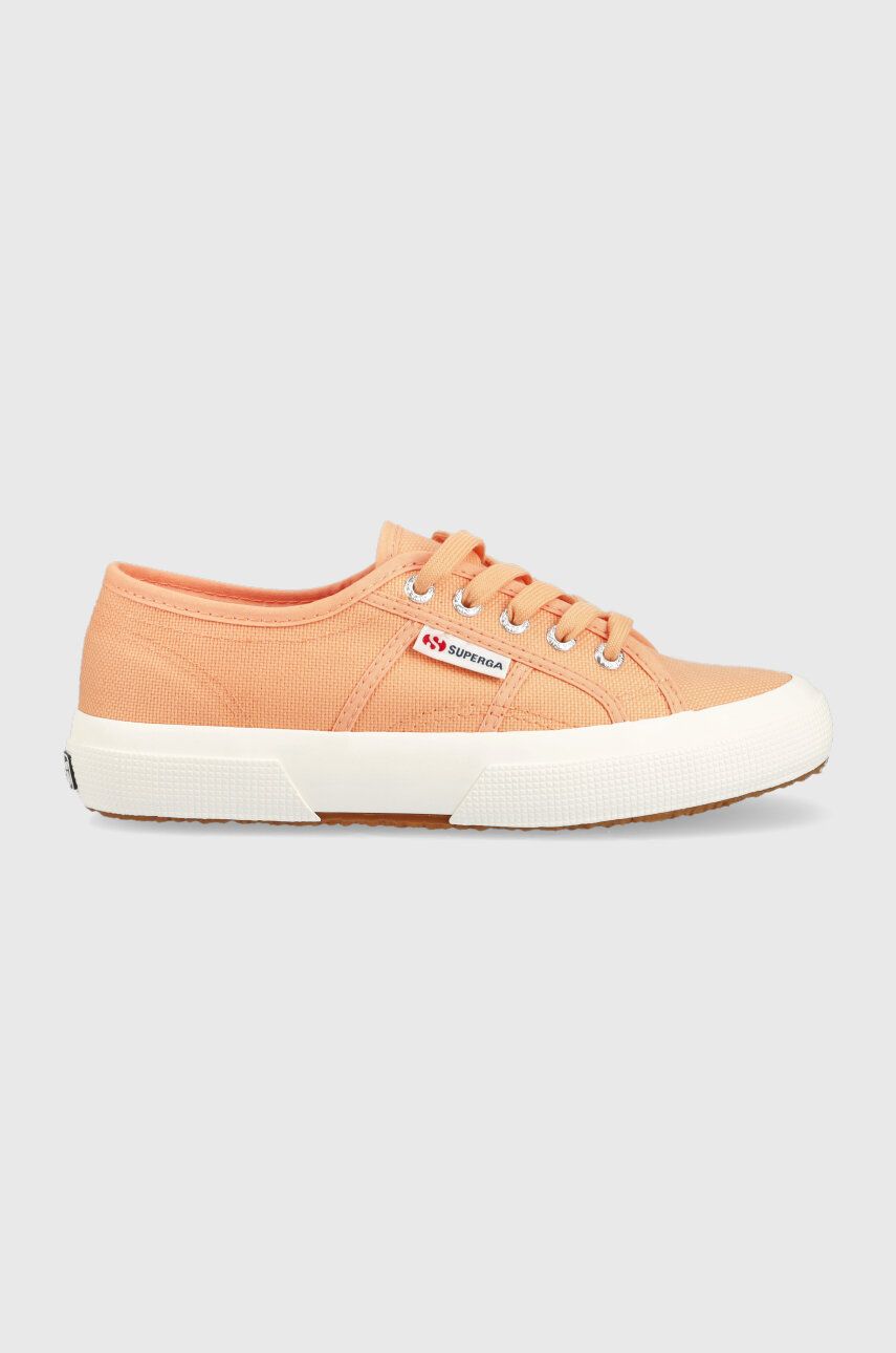 Superga tenisi 2750 COTU CLASSIC femei, culoarea portocaliu, S000010