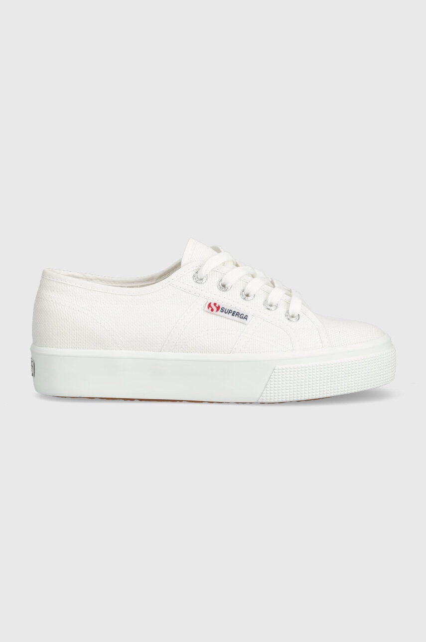 Levně Tenisky Superga 2730 MID PLATFORM dámské, bílá barva, S2127IW