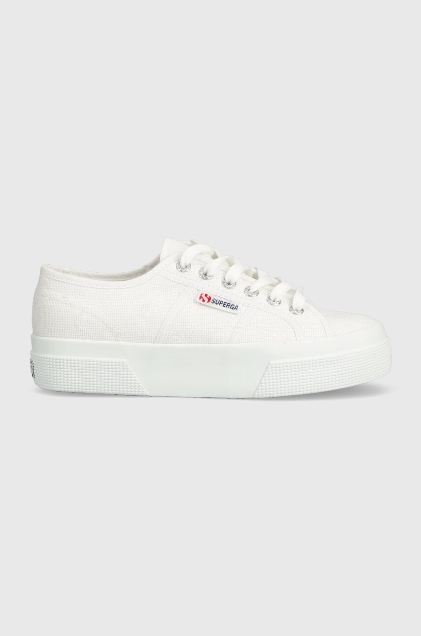 Superga Tenisi 2740 Platform Femei, Culoarea Alb, S21384w