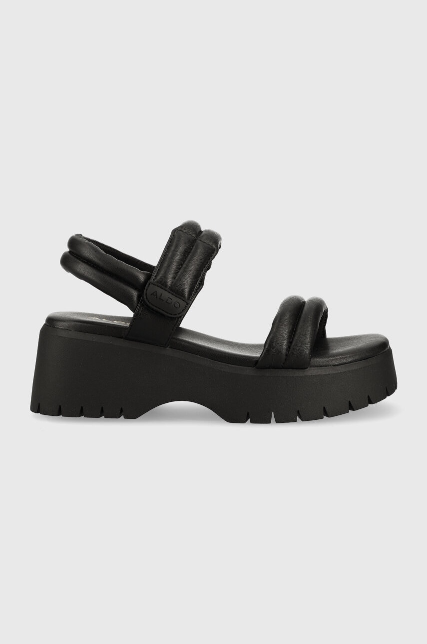 Aldo Sandale Mcguire Femei, Culoarea Negru, Cu Platforma, 13568590.mcguire