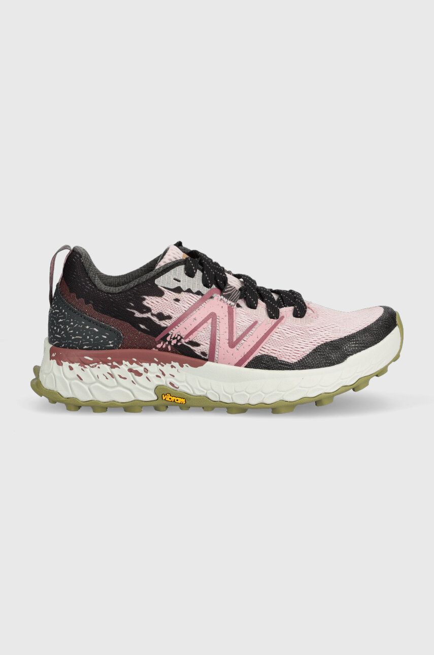 Levně Běžecké boty New Balance Fresh Foam X Hierro v7 růžová barva, WTHIERO7-RO7