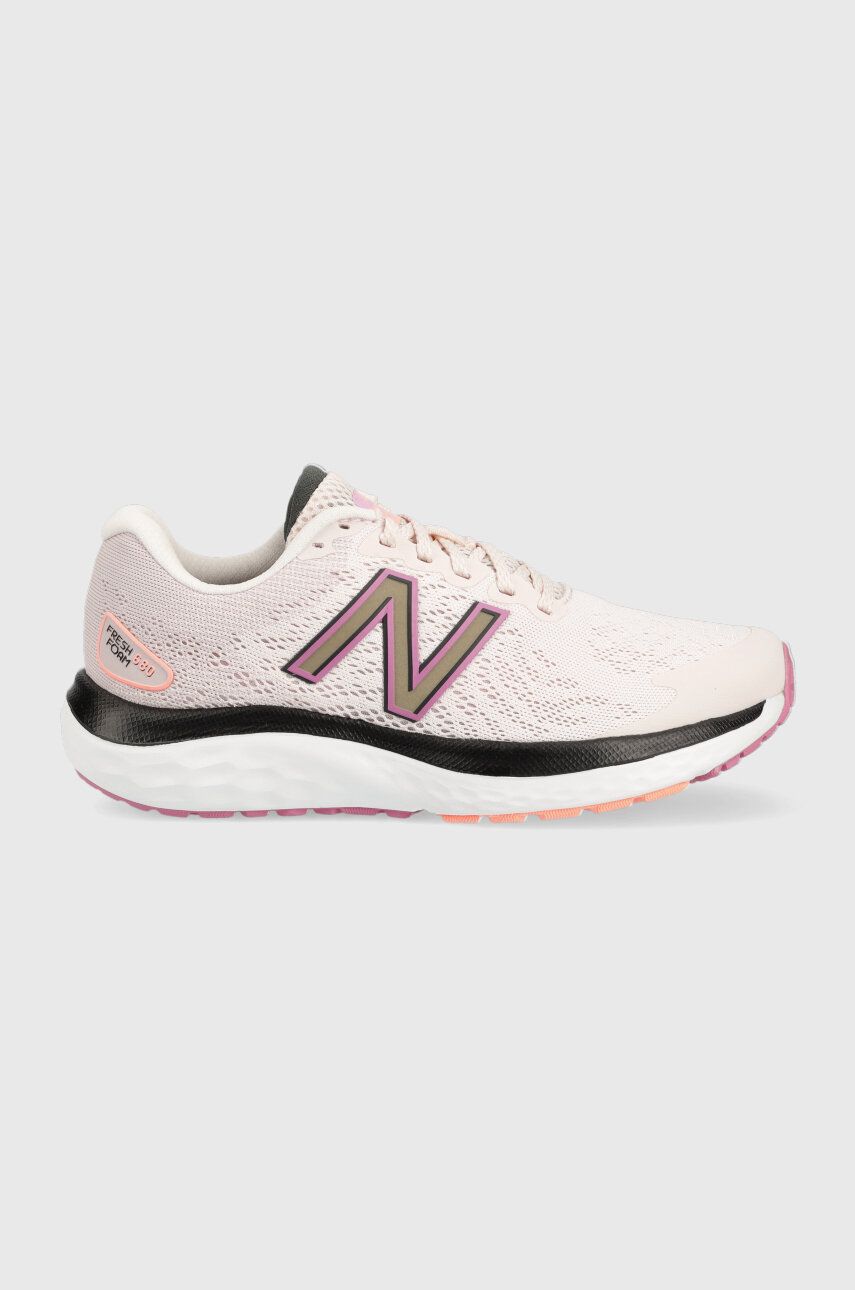 Levně Běžecké boty New Balance Fresh Foam 680 v7 růžová barva