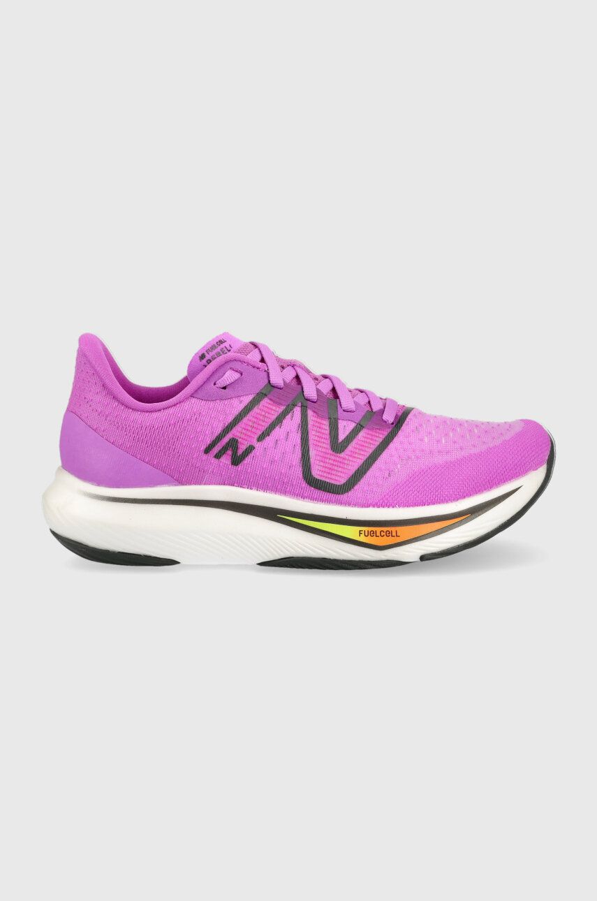 Levně Běžecké boty New Balance FuelCell Rebel v3 fialová barva