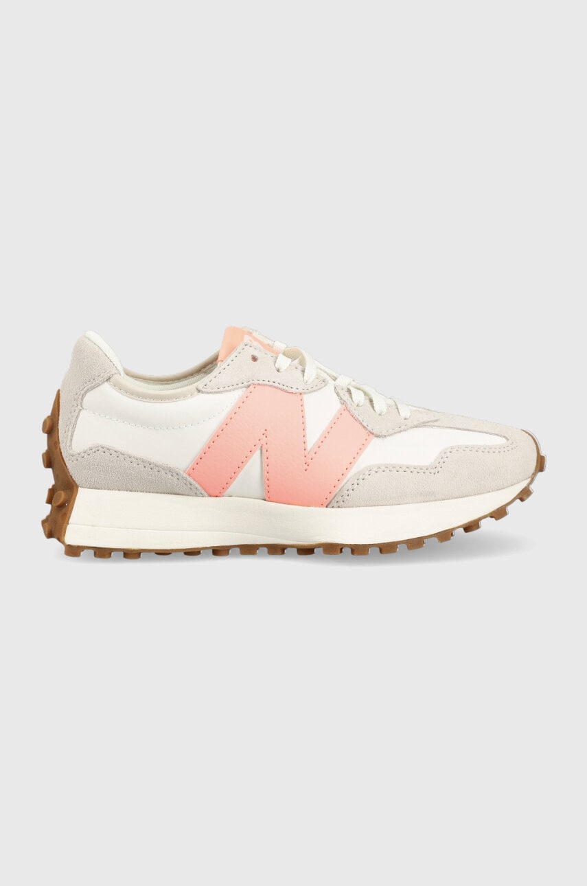New Balance sneakers din piele WS327AM culoarea alb WS327AM-7AM