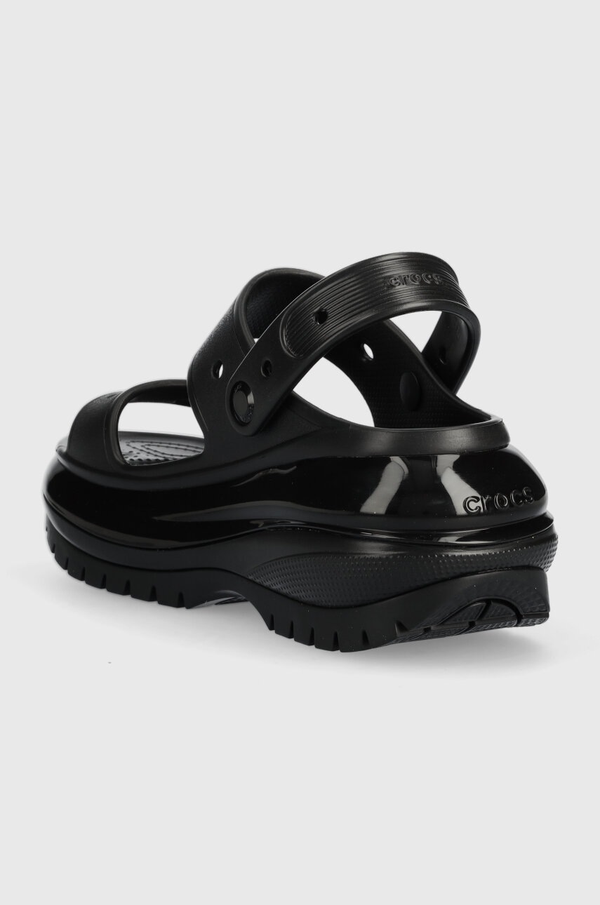Παντόφλες Crocs Classic Mega Crush Sandal Classic Mega Crush Sandal χρώμα: μαύρο, 27989 IC0434 207989 φωτογραφία