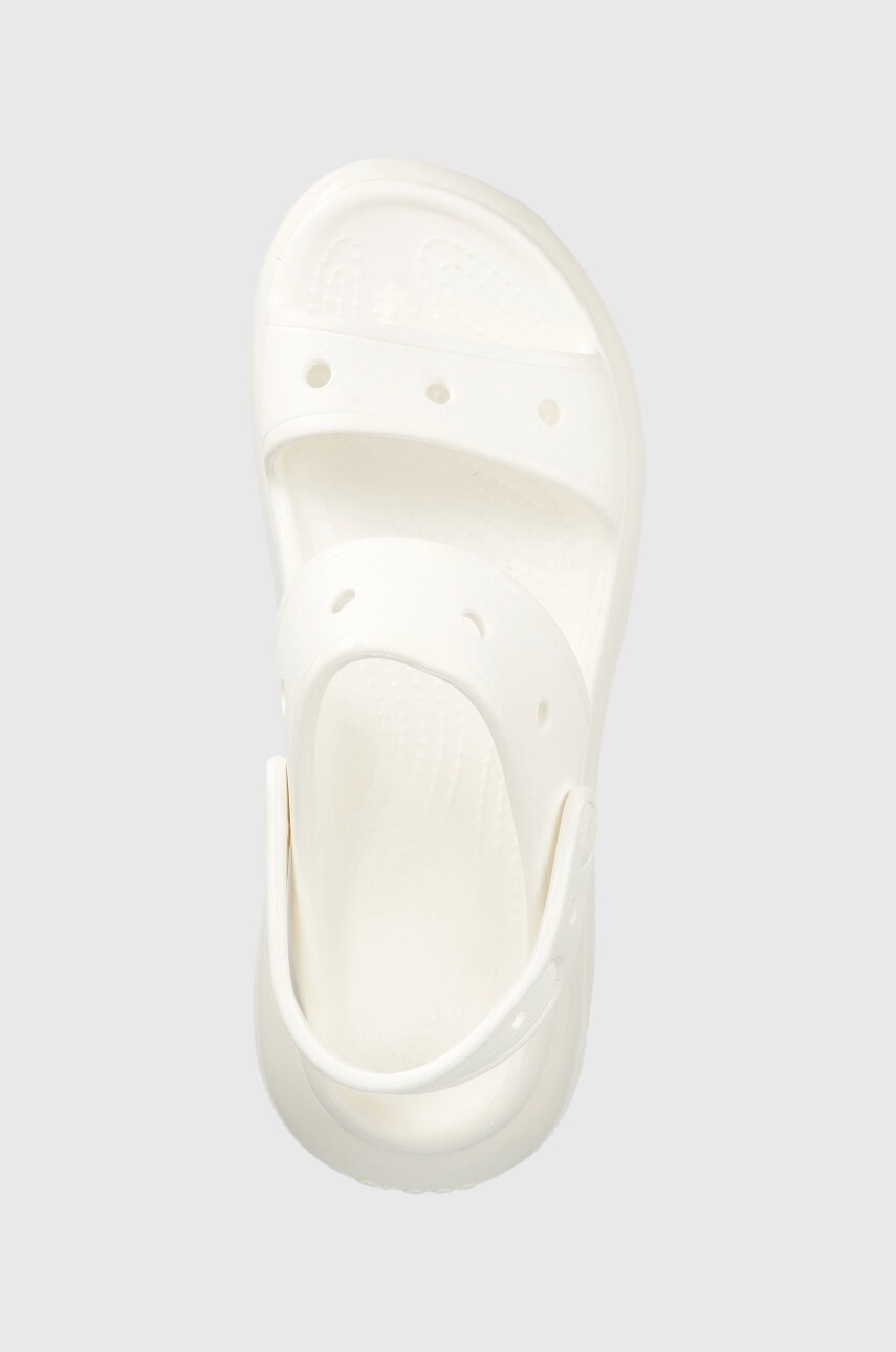 Παντόφλες Crocs Classic Mega Crush Sandal Classic Mega Crush Sandal Classic Mega Crush Sandal χρώμα: άσπρο, 207989 207989 207989 φωτογραφία