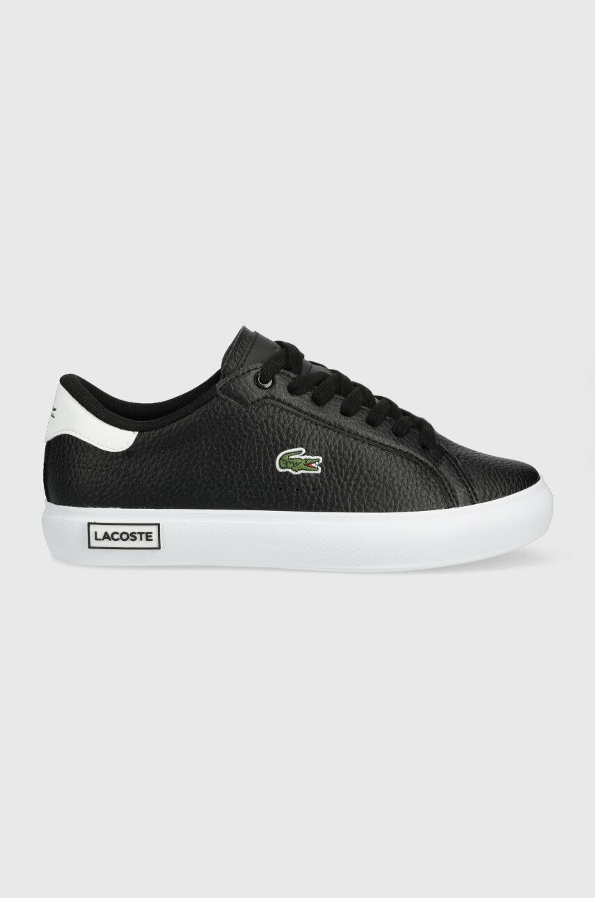 Lacoste Sneakers Din Piele Powercourt Culoarea Negru, 41sfa0048