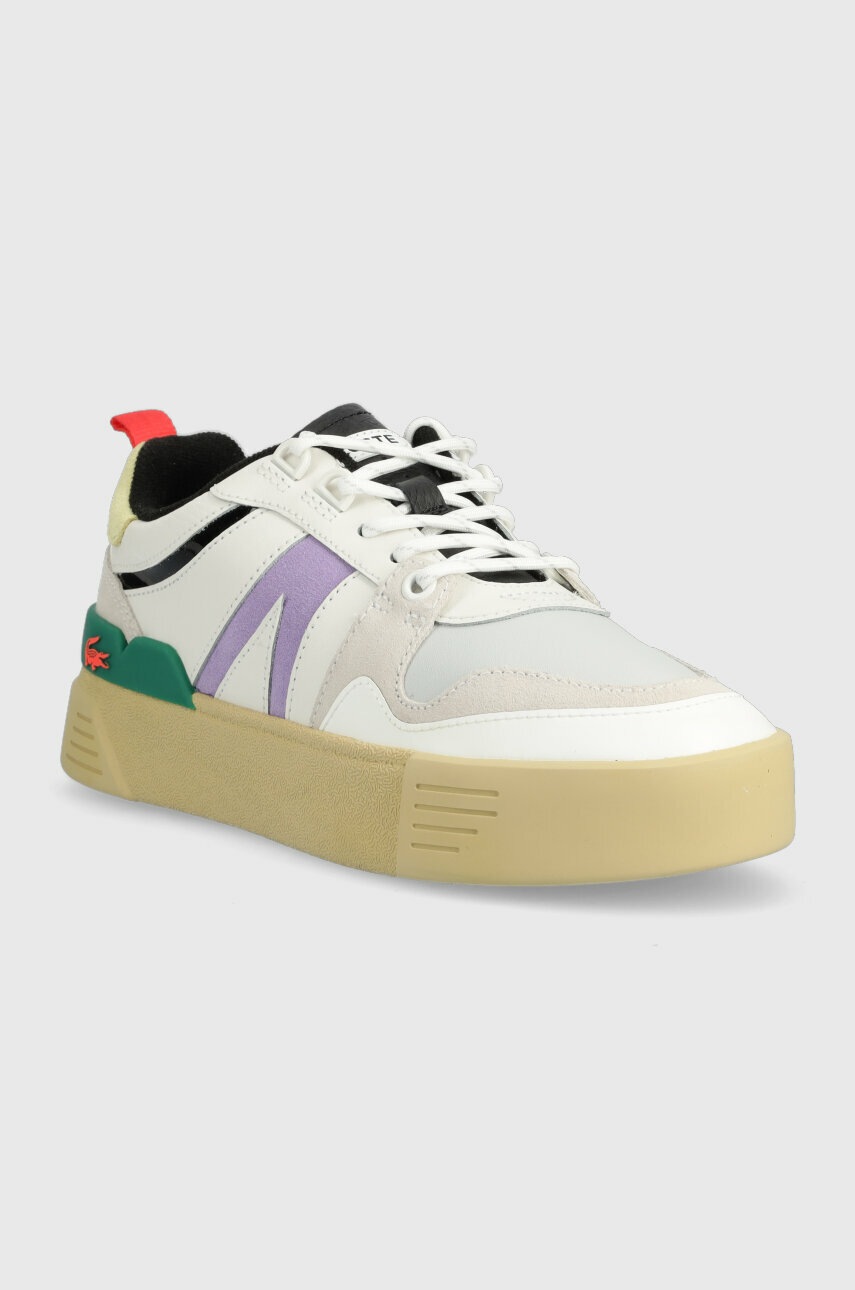 

Кожаные кроссовки Lacoste L002 цвет серый