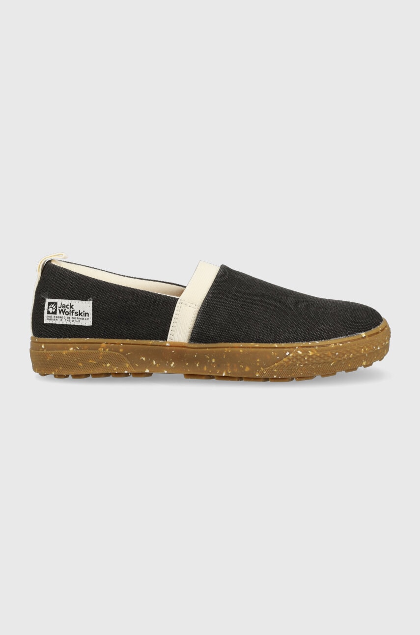 Levně Espadrilky Jack Wolfskin černá barva