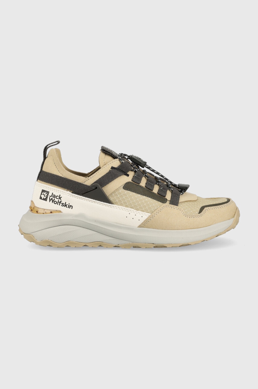 Levně Boty Jack Wolfskin Dromoventure Athletic Low dámské, béžová barva, 4057001