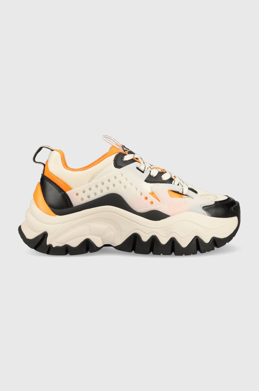 Sneakers boty Buffalo Trail béžová barva - béžová -  Svršek: Umělá hmota