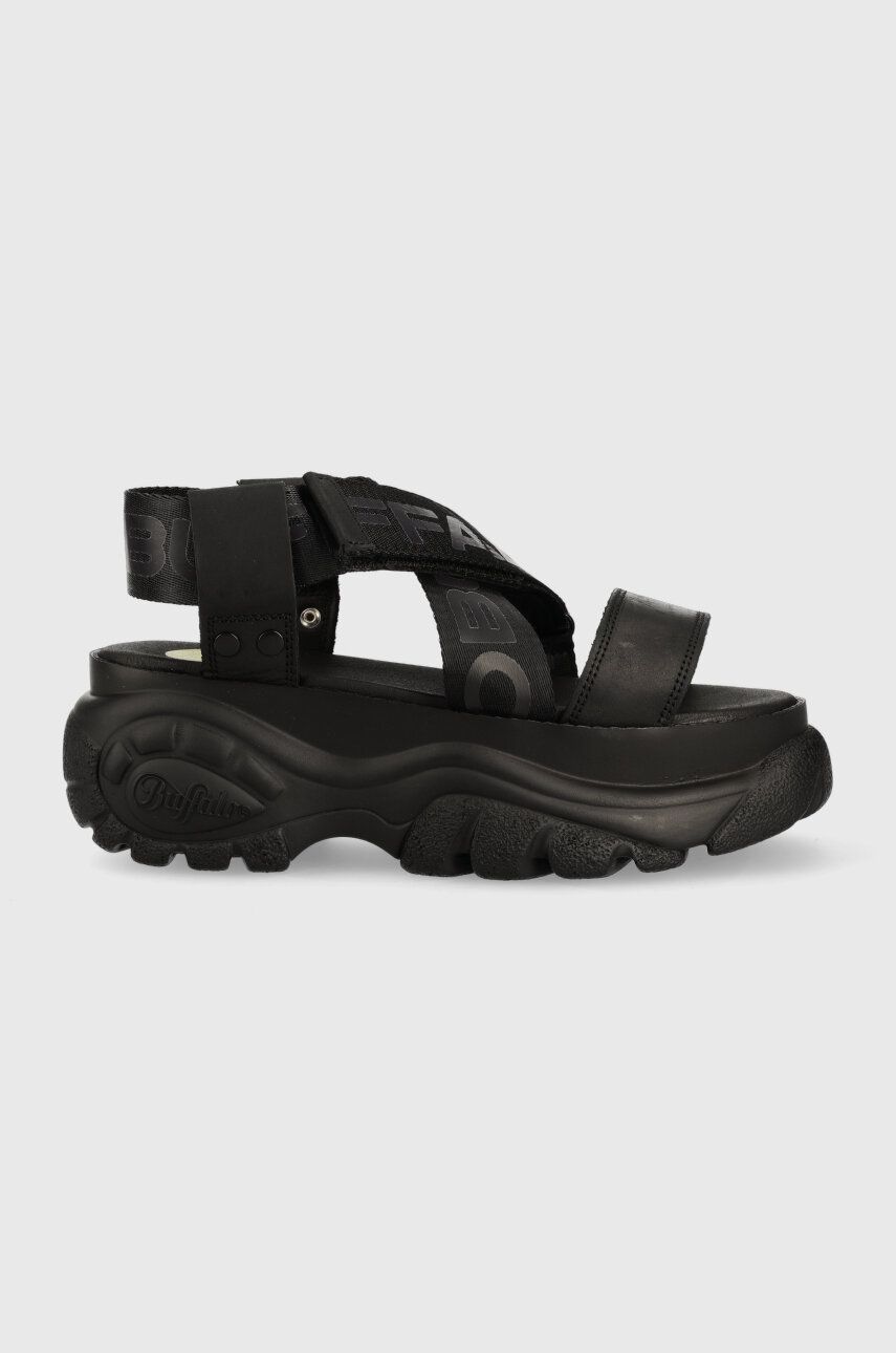 Buffalo sandale Classic Snd femei, culoarea negru, cu platforma, 1533300 1533300