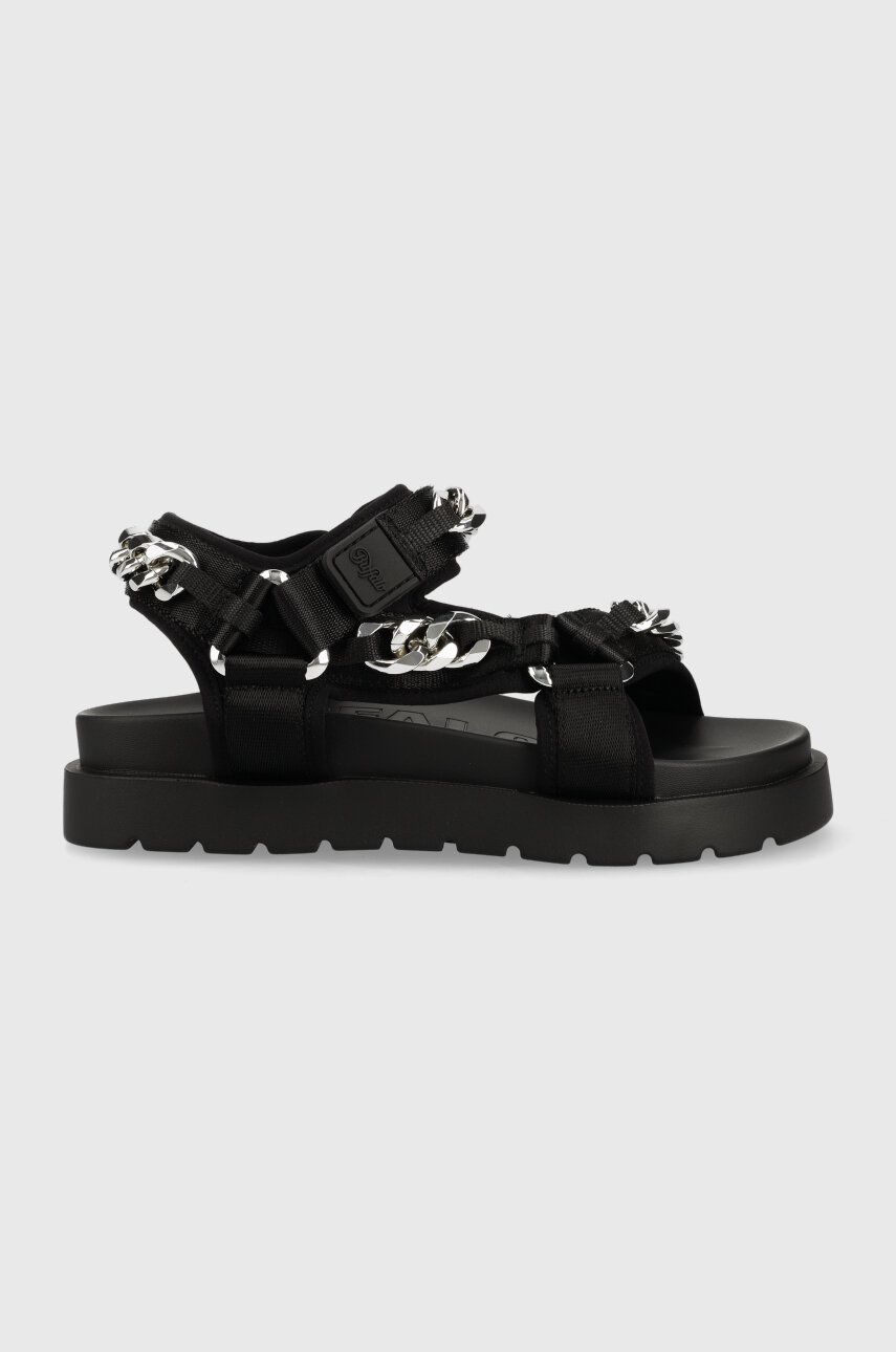 Buffalo sandale Eve Track C femei, culoarea negru, cu platforma, 1602166