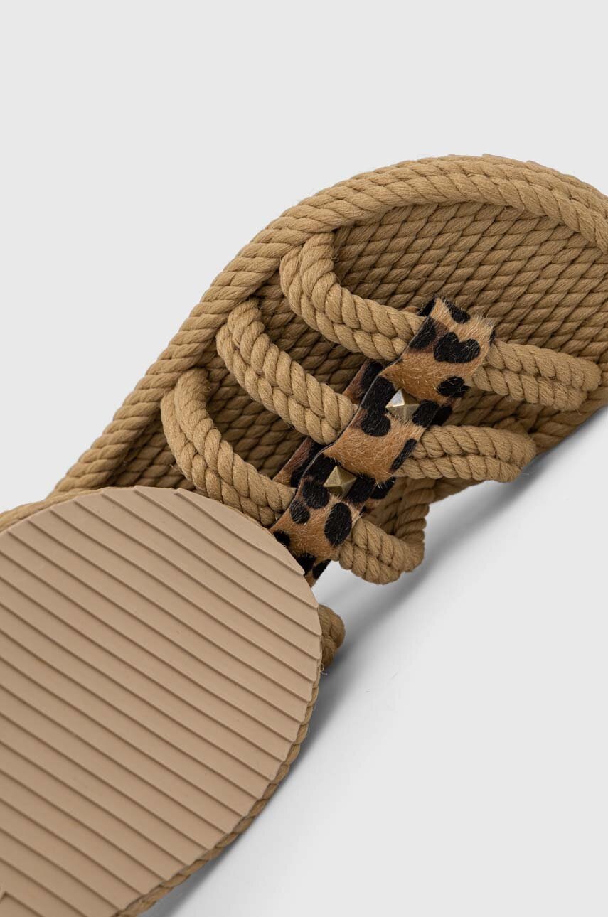 Σανδάλια Bohonomad Serengeti χρώμα: μπεζ, SRG.LEO.12WRS φωτογραφία