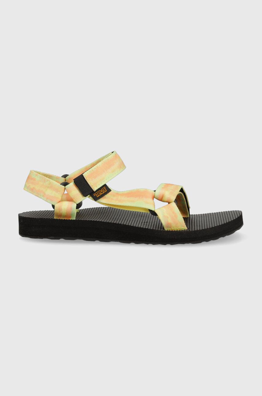 Sandály Teva Original Universal Tie-Dye dámské, žlutá barva, 1124231 - žlutá -  Svršek: Textiln