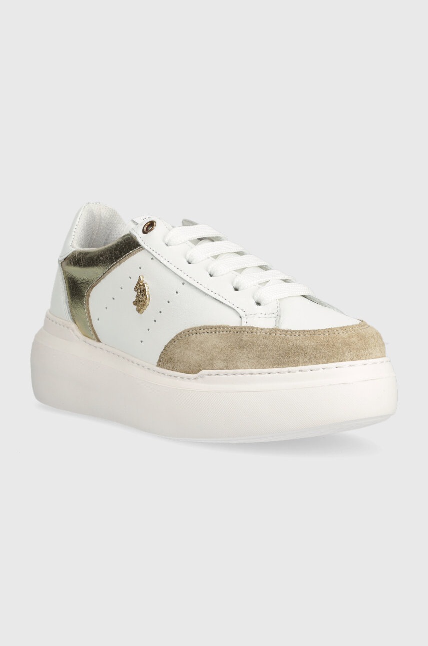 

Кожаные кроссовки U.S. Polo Assn. ARTIDE цвет белый ARTIDE001W/BLS1