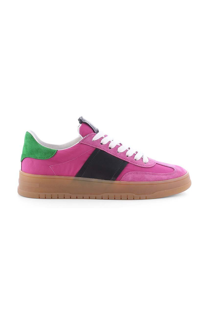 Kožené sneakers boty Kennel & Schmenger Drift růžová barva, 91-15080