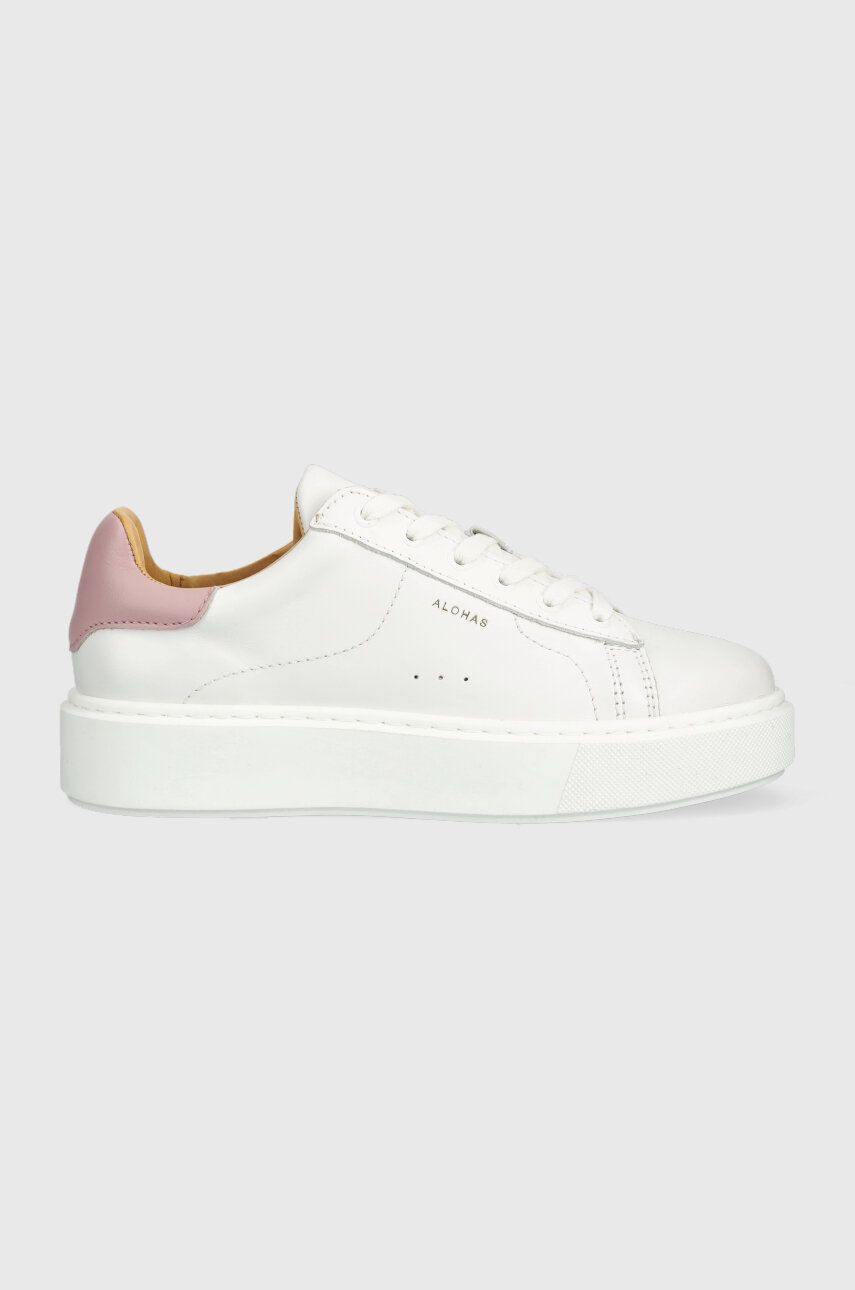 Alohas sneakers din piele culoarea alb, S00603.99