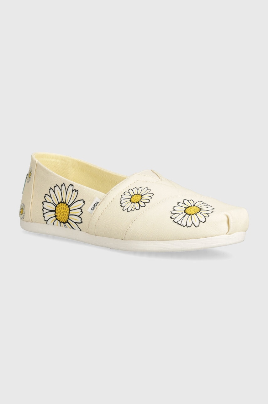 Toms espadrile Alpargata culoarea bej, 10019695 Toms espadrile Alpargata culoarea bej, 10019695