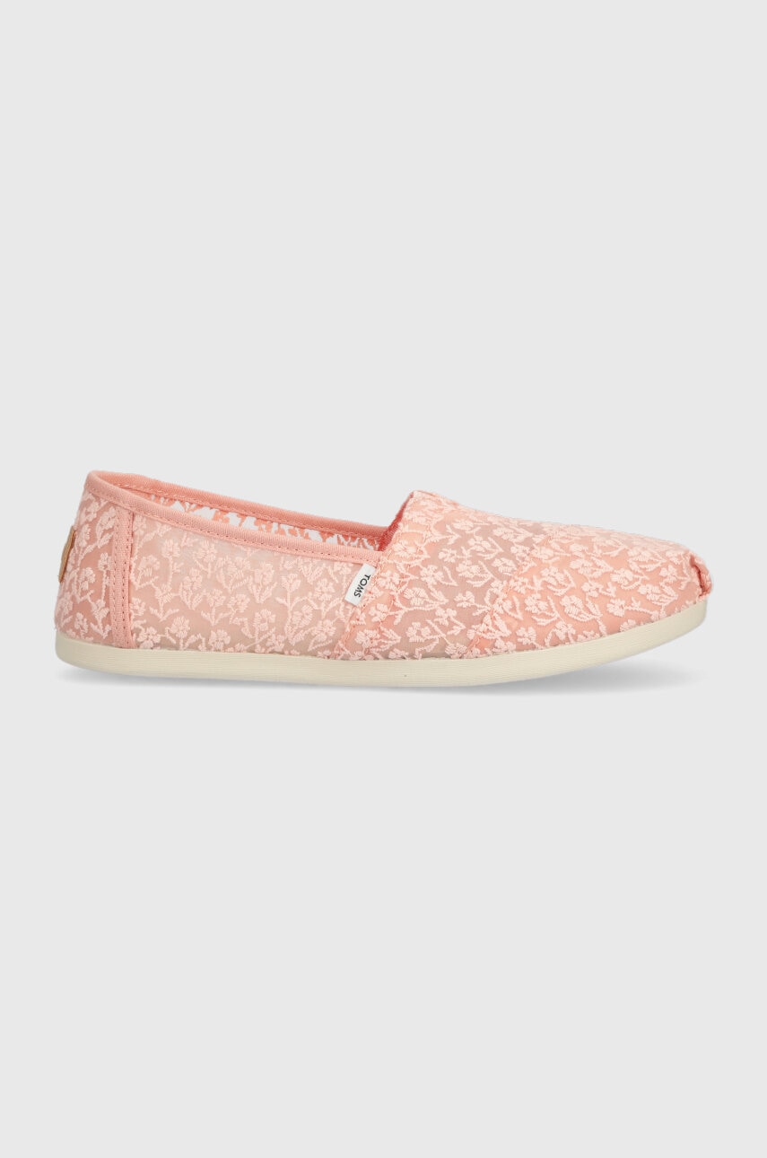 Toms espadrile Alpargata culoarea portocaliu, 10019672